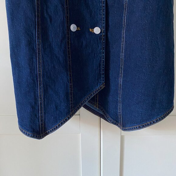 NWOT Anthropologie Pilcro Denim Midi Vest Dress - Picture 7 of 12